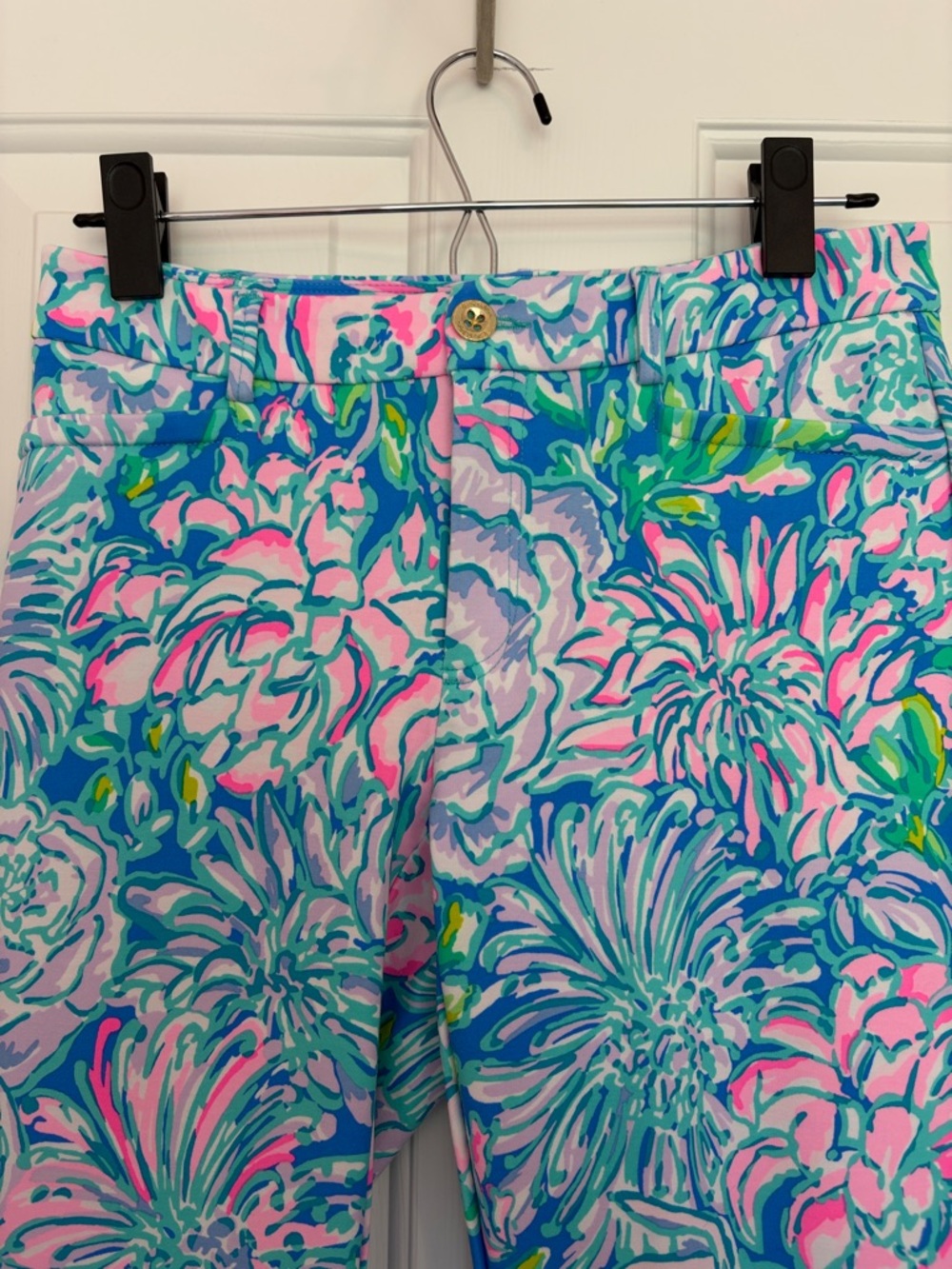 Lilly Pulitzer Kelly High Rise Knit Skinny Ankle Pant in Full Bloom, Size 4 - Picture 3 of 7